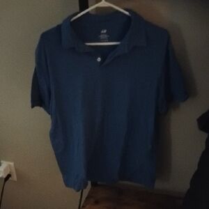 H&M Deep Blue Polo Shirt